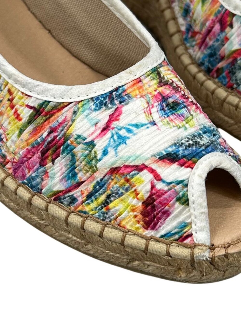 Azura by Spring Step Jeanette Floral Espadrille Wedge Sandals Size 41 - Picture 6 of 12